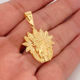 Dije Indio 2.2g / 3.5cm Oro Amarillo 18K