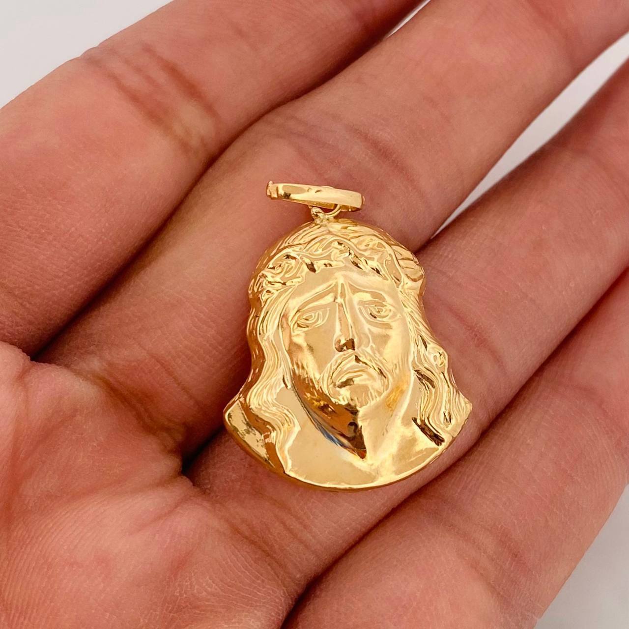Dije Rostro Cristo 2.55g / 3.4cm Oro Amarillo 18K