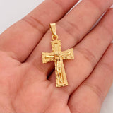 Dije Cruz Cristo 2.85g / 3.5cm Oro Amarillo 18K