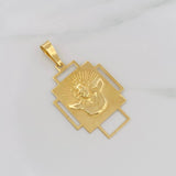 Dije Rostro Cristo 3.85g / 4.5cm Oro Amarillo 18K