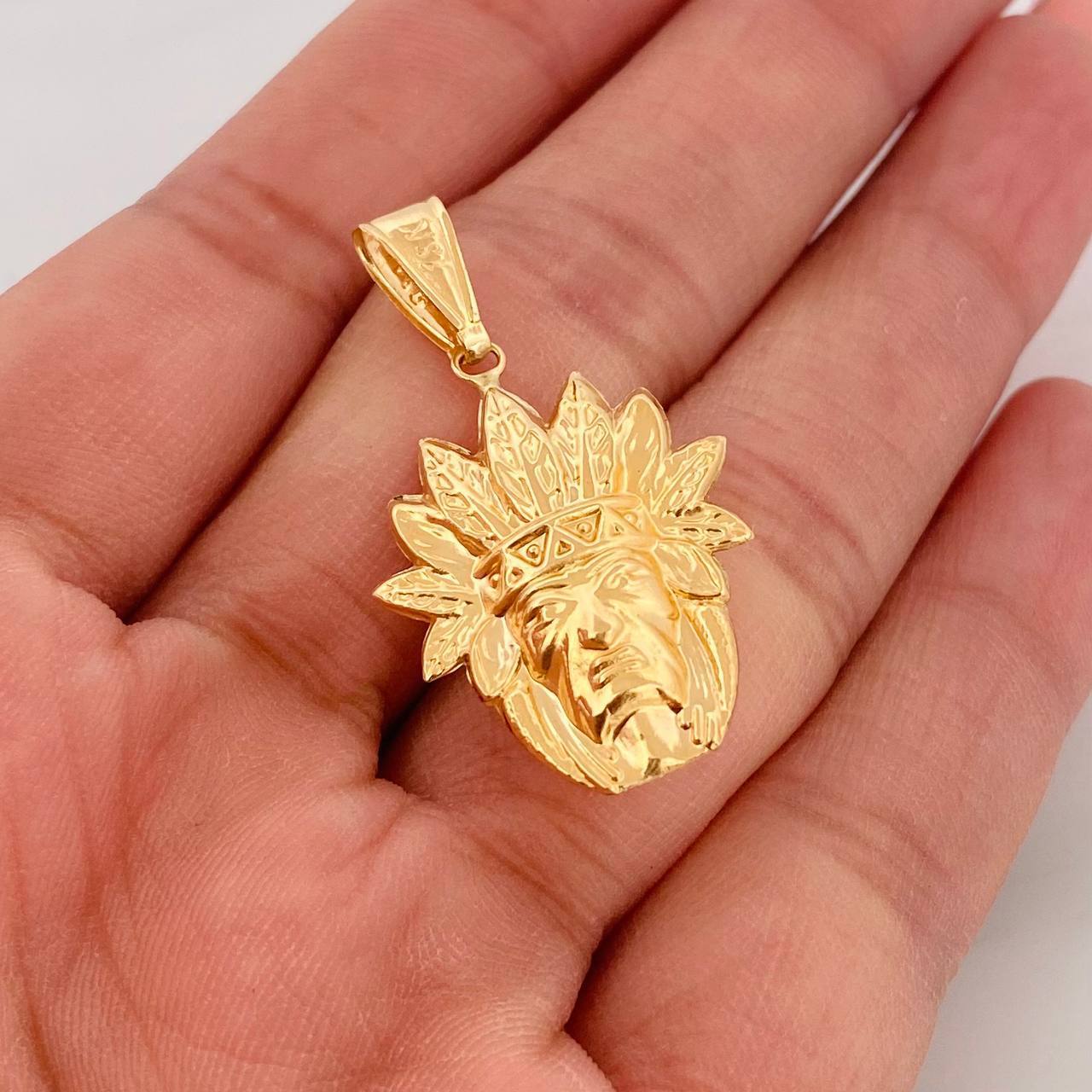 Dije Indio 2g / 3.5cm Oro Amarillo 18K