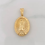 Dije Medalla Virgen de Guadalupe 2.3g / 3.5cm Oro Amarillo 18K