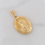 Dije Medalla Virgen de Guadalupe 2.3g / 3.5cm Oro Amarillo 18K