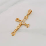 Dije Silueta Cruz Cristo 2g / 3.5cm Oro Amarillo 18K