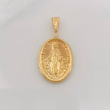 Dije Virgen Milagrosa 2.65g / 2.6cm Oro Amarillo 18K
