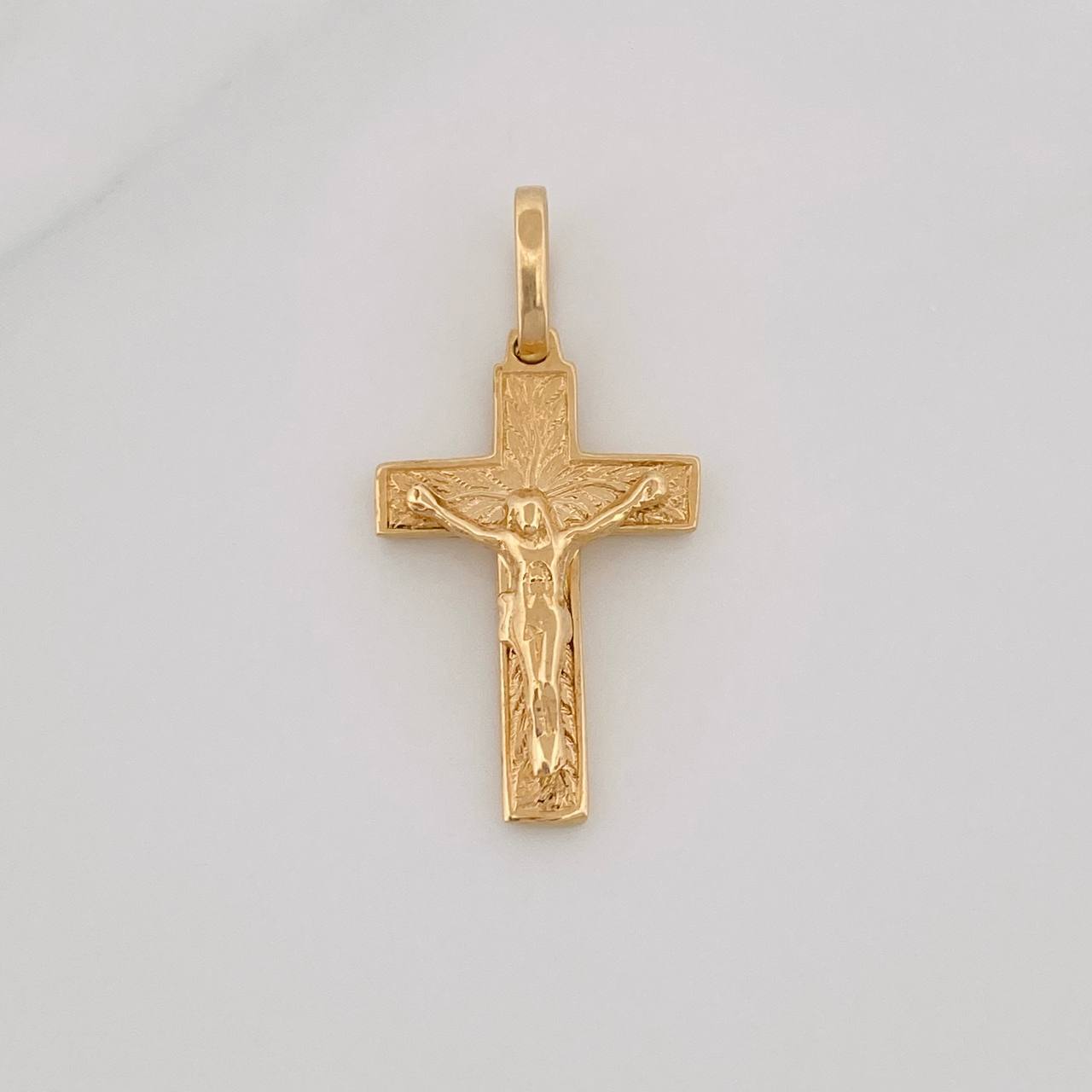 Dije Cruz Cristo 1.7g / 2.5cm Oro Amarillo 18K