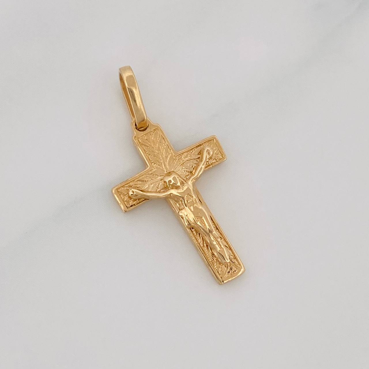 Dije Cruz Cristo 1.7g / 2.5cm Oro Amarillo 18K