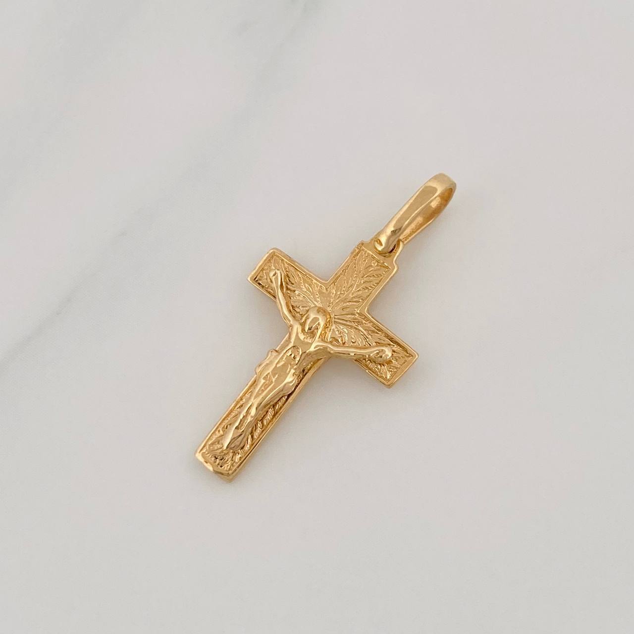 Dije Cruz Cristo 1.7g / 2.5cm Oro Amarillo 18K