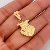 Dije Ancla Timón 1.7g / 3cm Oro Amarillo 18K