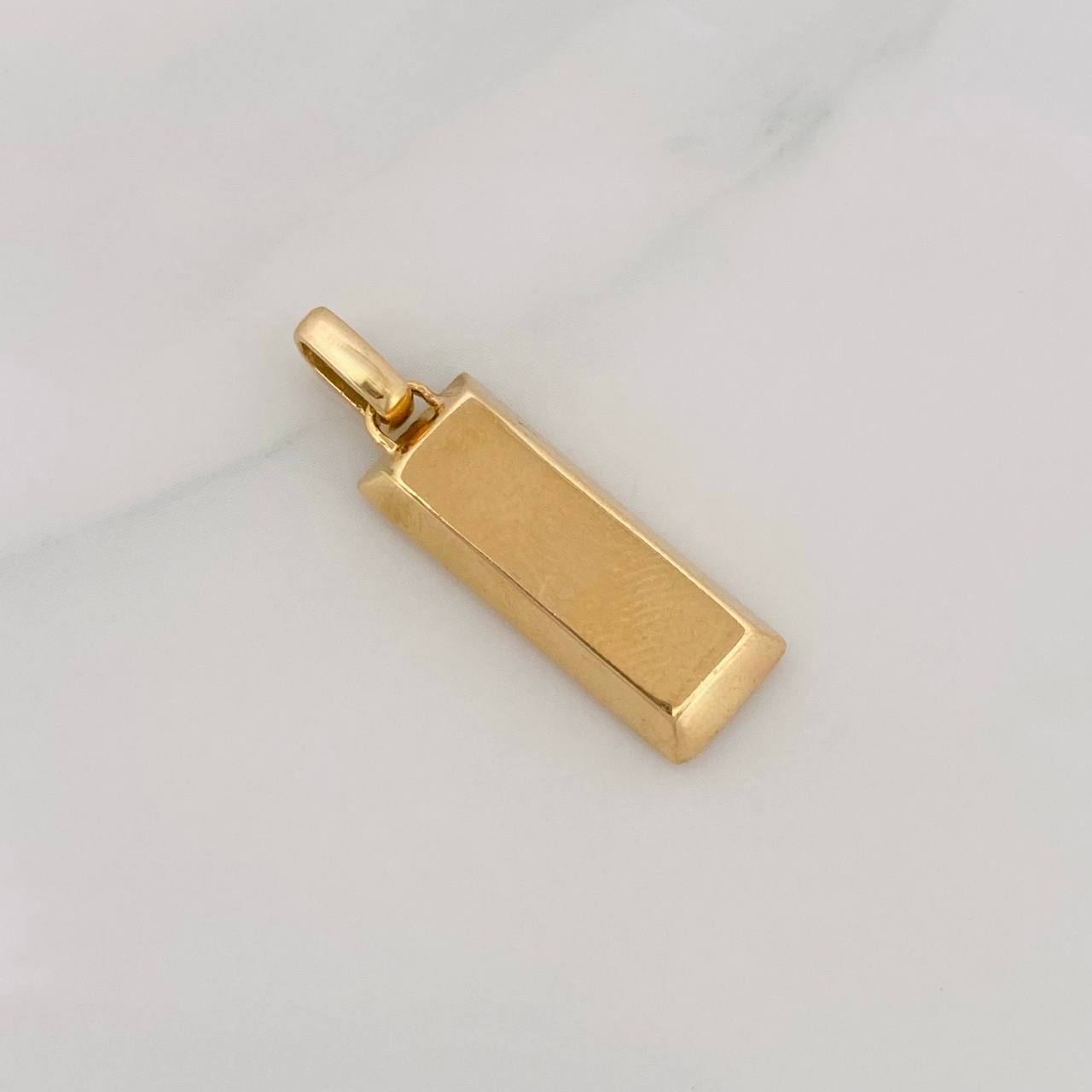 Dije Lingote 3.6g / 2.6cm Oro Amarillo 18K