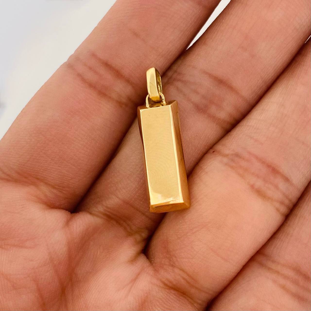 Dije Lingote 3.6g / 2.6cm Oro Amarillo 18K