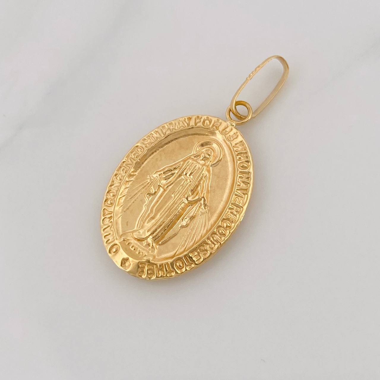 Dije Virgen Milagrosa 1.75g / 3cm Oro Amarillo 18K