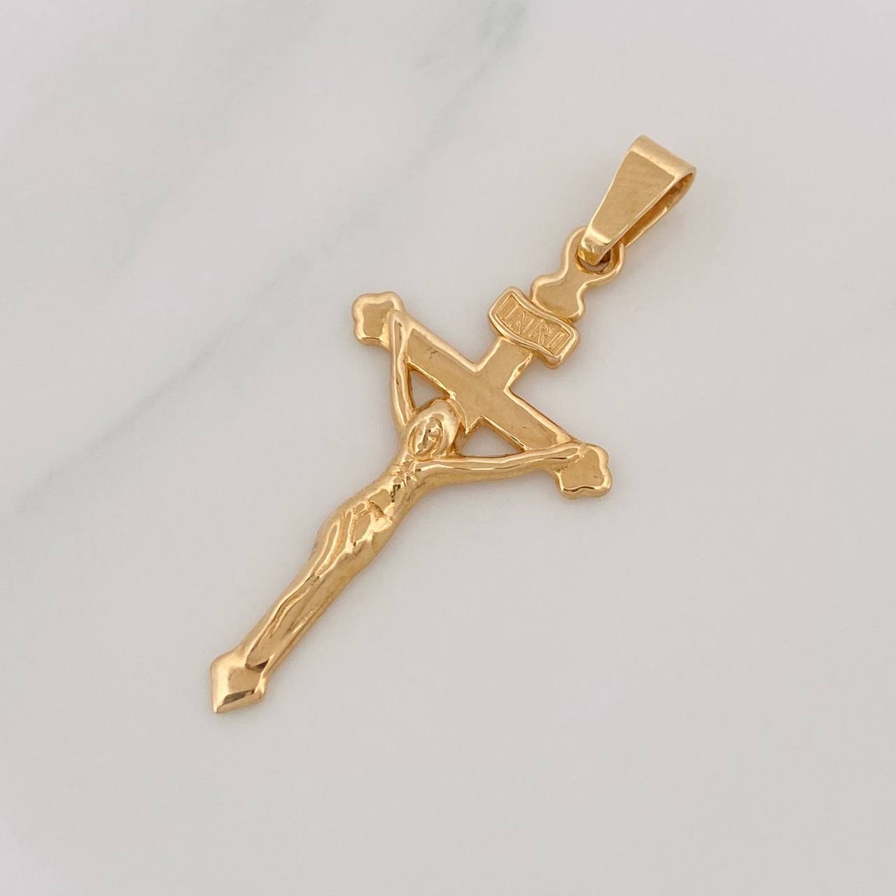 Dije Cruz Cristo 3.35g / 4.2cm Oro Amarillo 18K