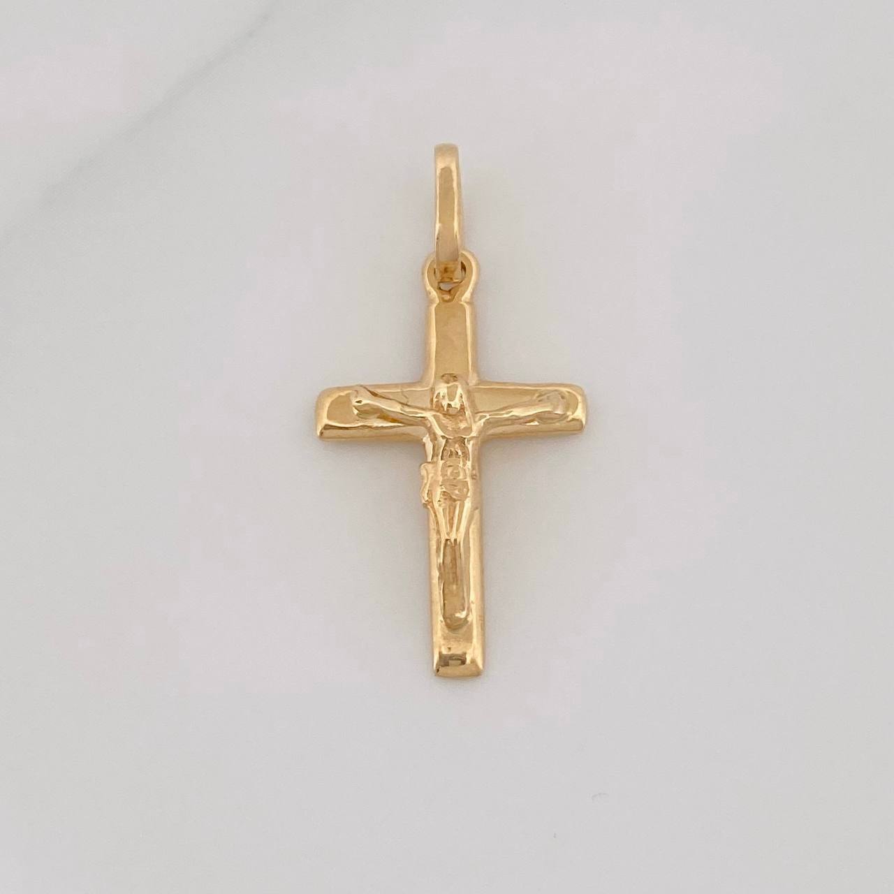 Dije Cruz Cristo 1.3g / 2.5cm Oro Amarillo 18K