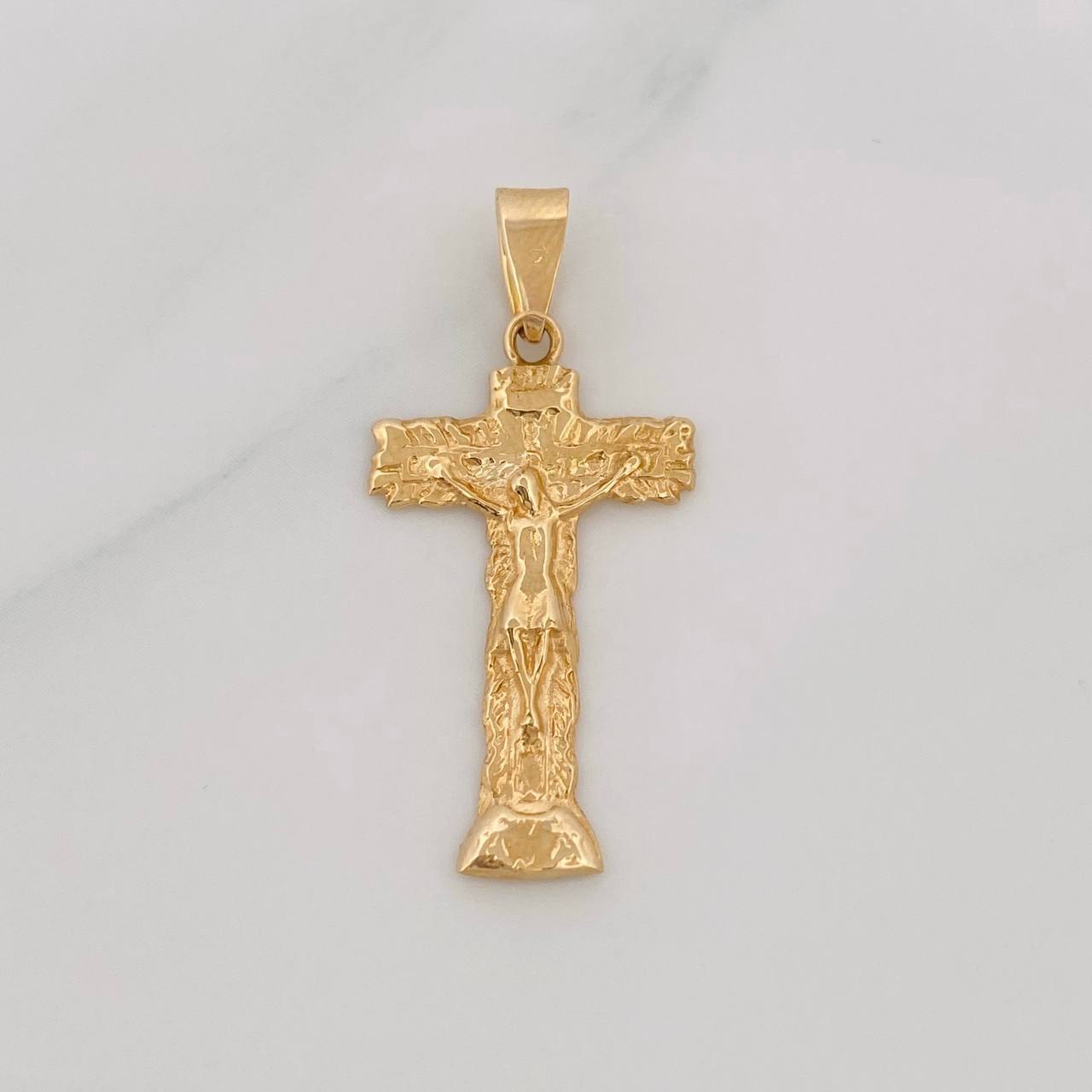 Dije Cruz Cristo 1.8g / 3cm Oro Amarillo 18K