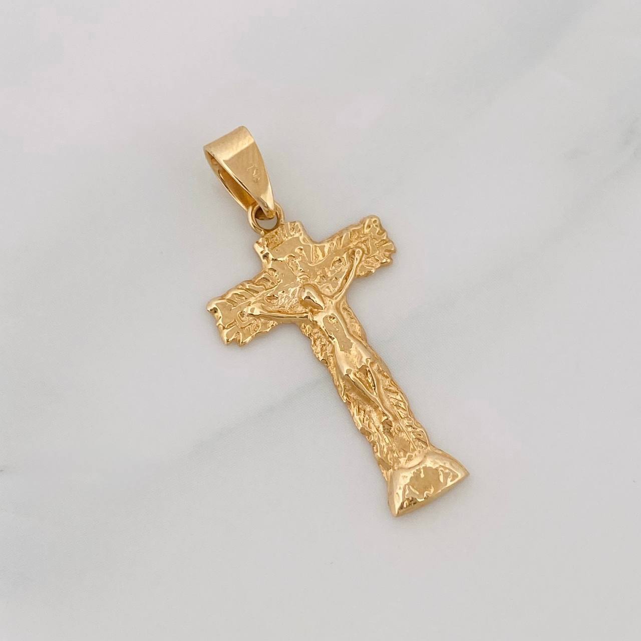Dije Cruz Cristo 1.8g / 3cm Oro Amarillo 18K