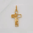 Dije Silueta Cruz Rostro Cristo 1.55g / 2.7cm Oro Amarillo 18K