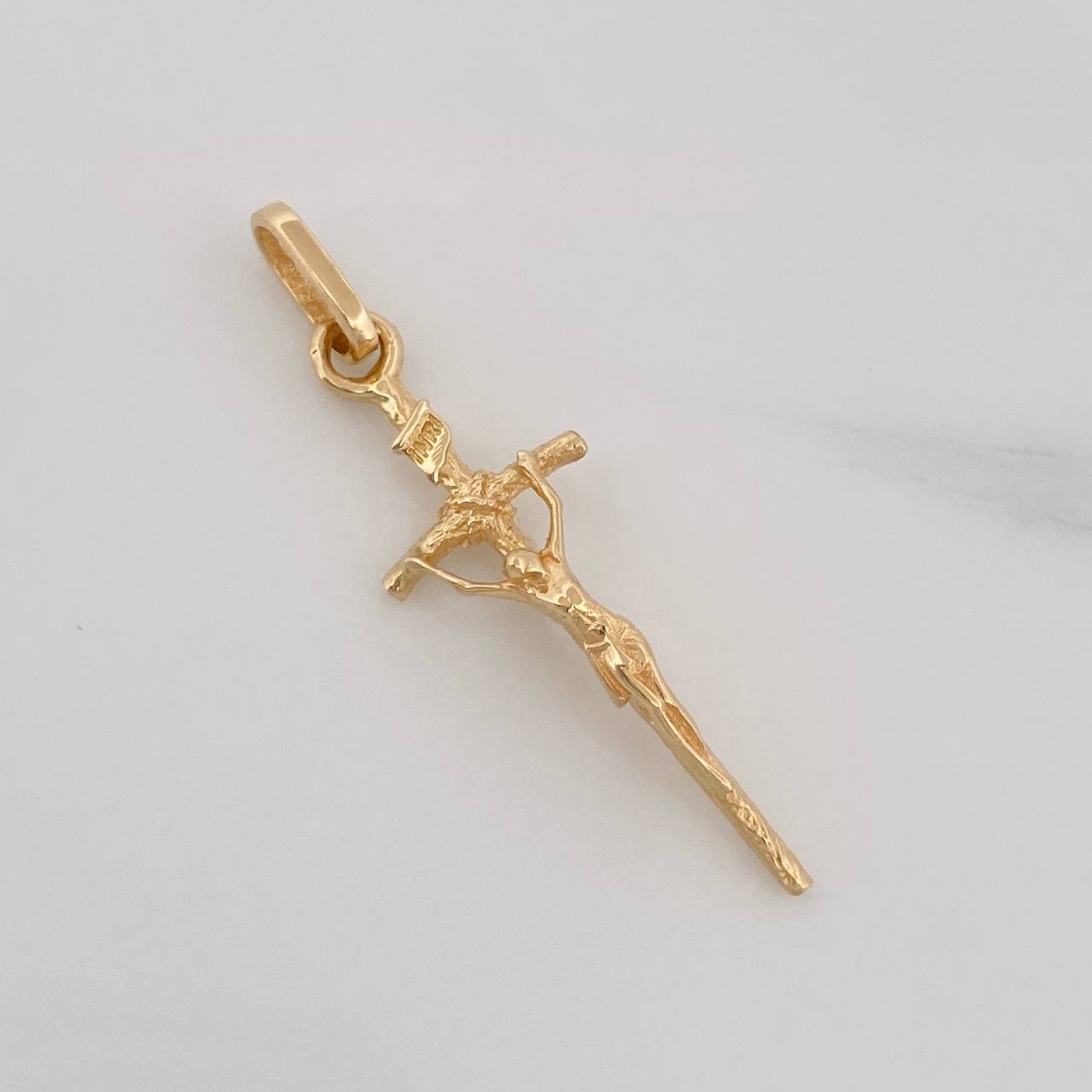 Dije Cruz Cristo 1.4g / 3.3cm Oro Amarillo 18K
