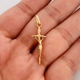 Dije Cruz Cristo 1.4g / 3.3cm Oro Amarillo 18K