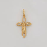 Dije Cruz Cristo 1g / 2.6cm Oro Amarillo 18K
