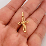 Dije Cruz Cristo 1g / 2.6cm Oro Amarillo 18K