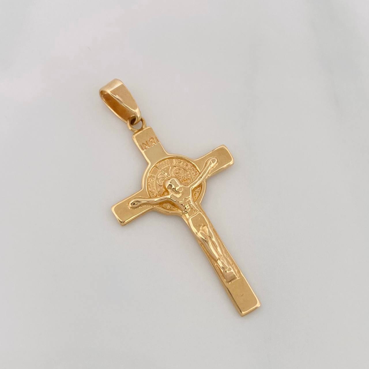 Dije Cruz Cristo 3.4g / 4cm Oro Amarillo 18K