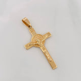 Dije Cruz Cristo 3.4g / 4cm Oro Amarillo 18K