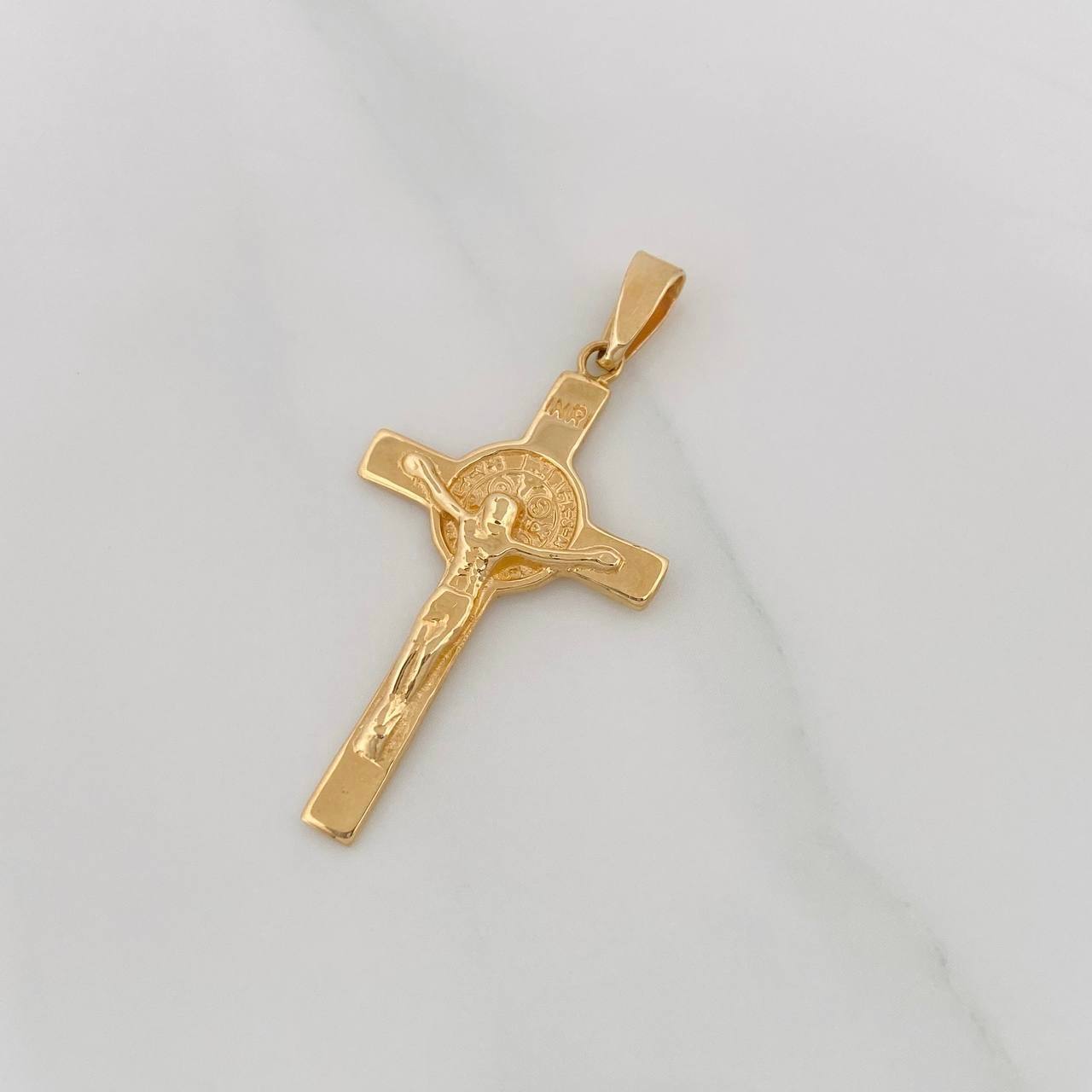 Dije Cruz Cristo 3.4g / 4cm Oro Amarillo 18K
