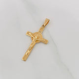 Dije Cruz Cristo 3.4g / 4cm Oro Amarillo 18K