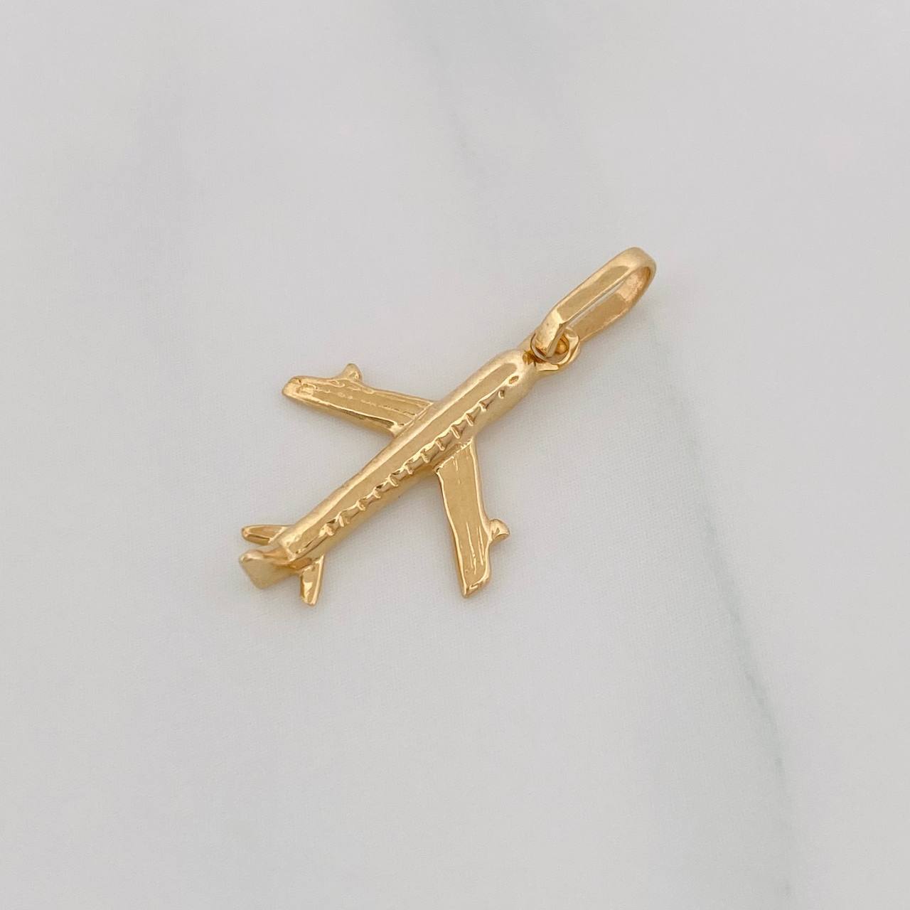 Dije Avión 0.9g / 2.2cm Oro Amarillo 18K