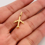 Dije Avión 0.9g / 2.2cm Oro Amarillo 18K