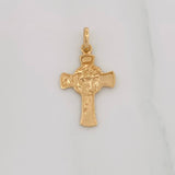 Dije Cruz Rostro Cristo 1.7g / 2.7cm Oro Amarillo 18K