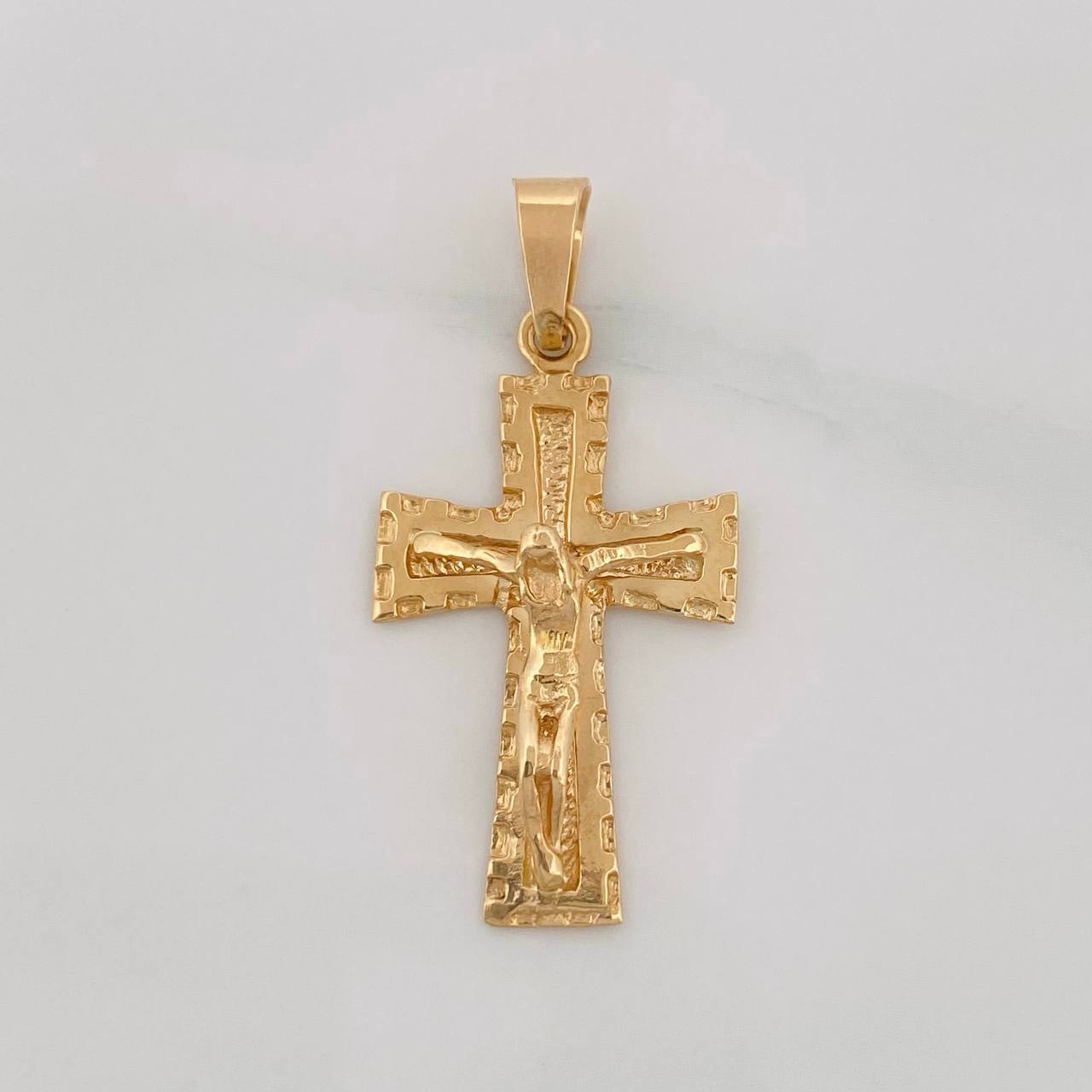 Dije Cruz Cristo 2.85g / 3.5cm Oro Amarillo 18K