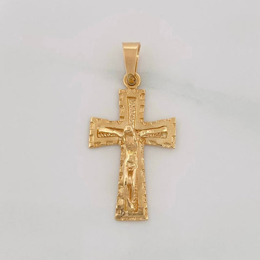 Dije Cruz Cristo 2.85g / 3.5cm Oro Amarillo 18K