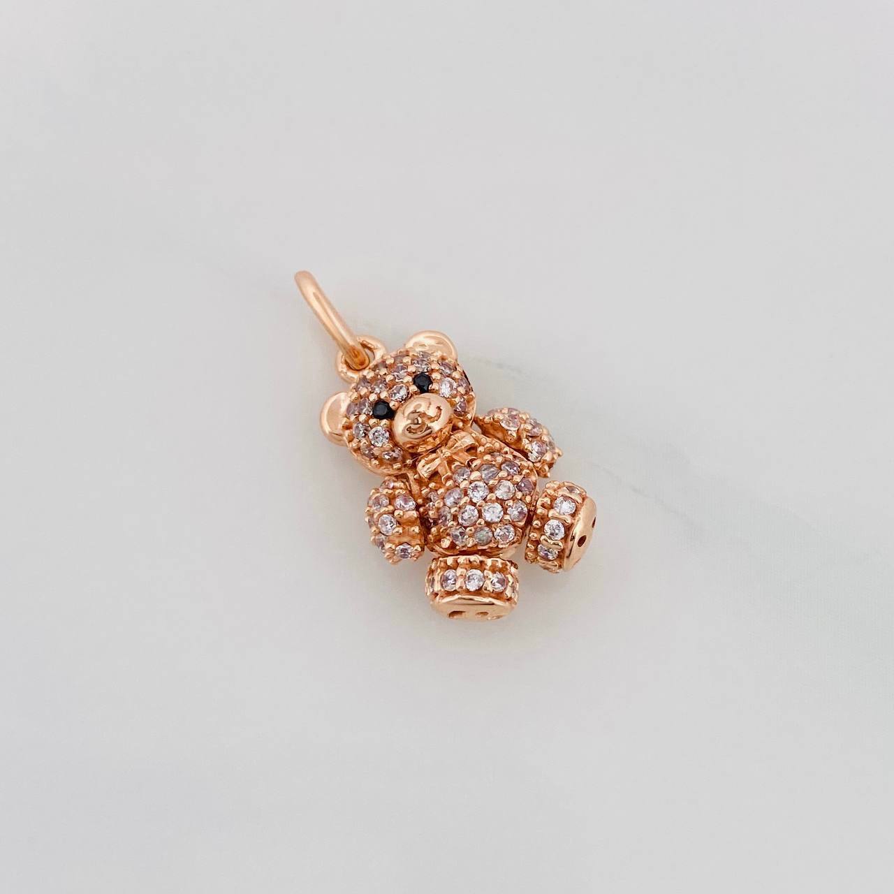 Dije Oso Articulado 2.65g / 2cm Oro Rosa 18K