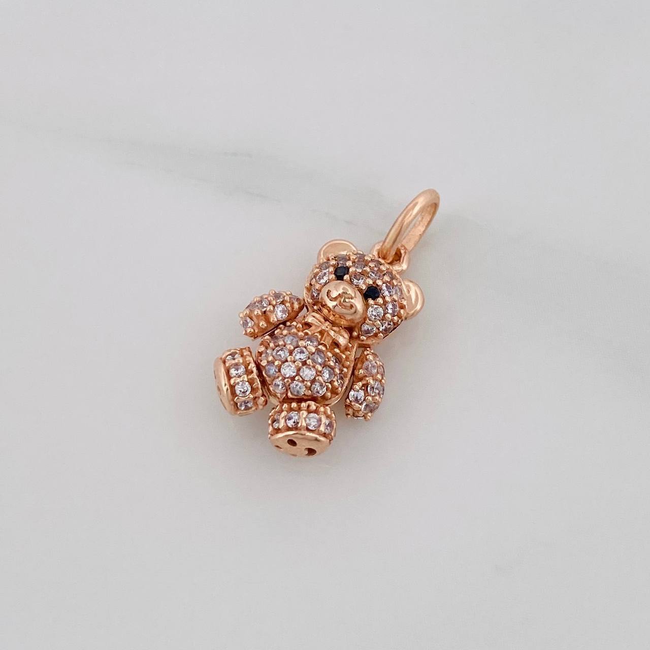 Dije Oso Articulado 2.65g / 2cm Oro Rosa 18K