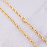 Cadena Marinera 4.15g / 50cm / 2.6mm Oro Amarillo 18K