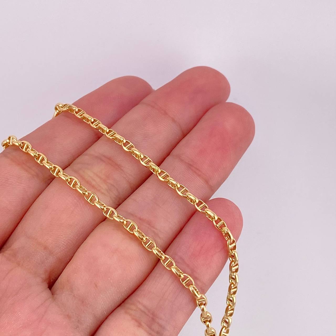 Cadena Marinera 4.9g / 60cm / 2.6mm Oro Amarillo 18K
