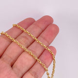 Cadena Marinera 4.9g / 60cm / 2.6mm Oro Amarillo 18K