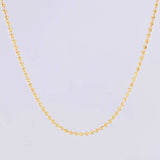 Cadena Militar Media Luna 6.5g / 50cm / 1.8mm Oro Amarillo 18K
