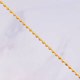 Cadena Militar Media Luna 6.5g / 50cm / 1.8mm Oro Amarillo 18K