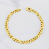 Pulso Monaco Diamantado 9.5g / 21cm / 6.6mm Oro Amarillo 18K