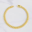 Pulso Monaco Diamantado 9.15g / 21cm / 6.4mm Oro Amarillo 18K