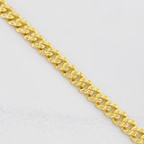 Pulso Monaco Diamantado 9.15g / 21cm / 6.4mm Oro Amarillo 18K