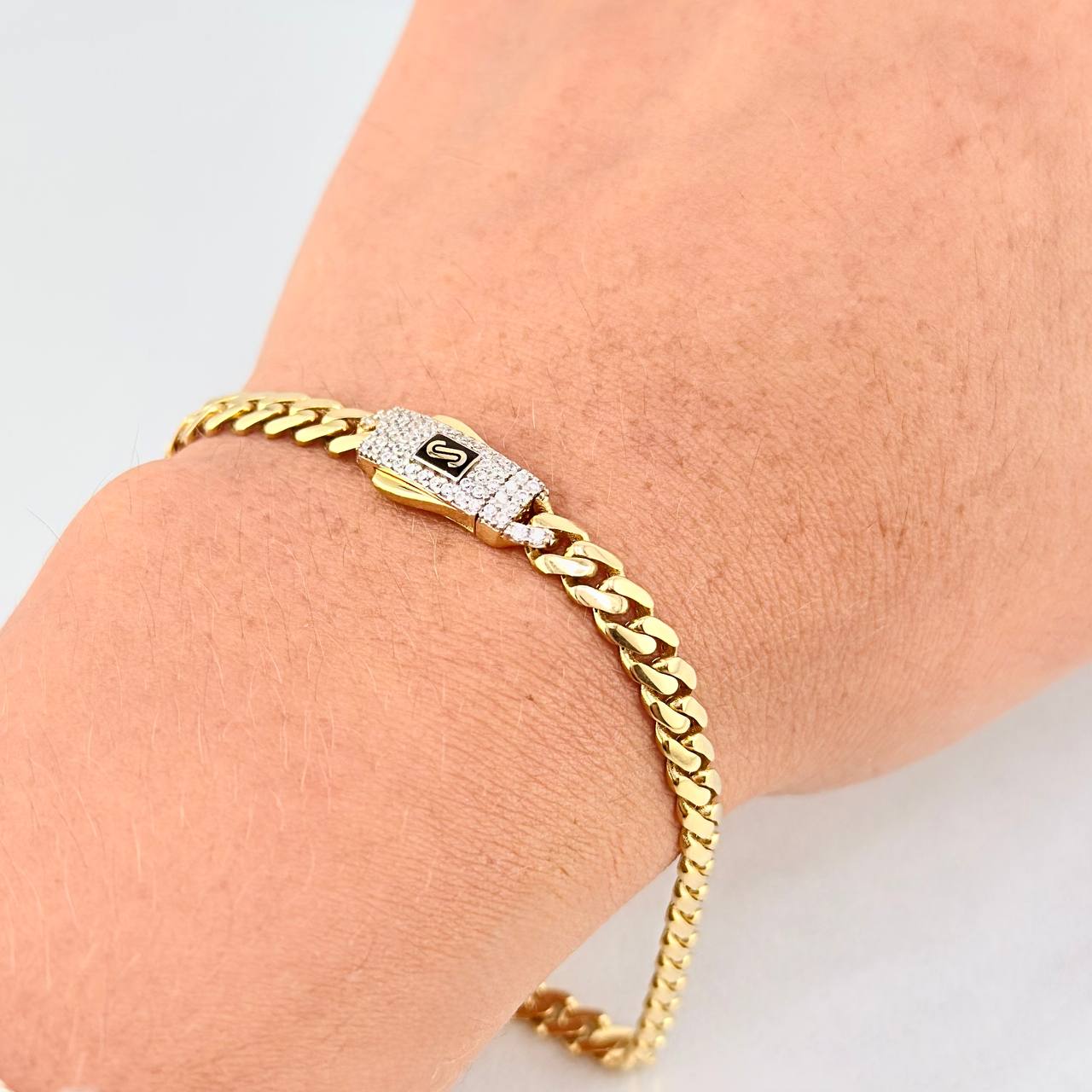 Pulso Monaco 7.05g / 20.2cm / 4.8mm Oro Amarillo 18K