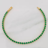 Pulso Tennis 6.45g / 18cm / 2.6mm Oro Amarillo 18K