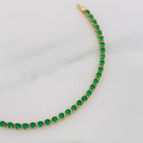 Pulso Tennis 6.2g / 18cm / 2.5mm Oro Amarillo 18K