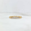 Anillo Esferas Tupido 1.5gr / T6 1/2 / Circones Blancos Oro Amarillo