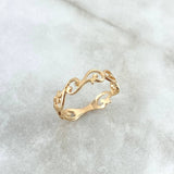 Anillo Olas Filigrana 1.55gr / T6 3/4 / Oro Amarillo