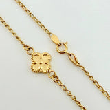 Cadena Espiga Trebol 3.9gr / 45cm / 8mm Oro Amarillo Nac.Esp. 18K *